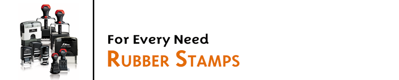We make rubber stamps in huge variety of sizes & styles! Traditional stamps, self-inking pre-inked, heavy duty, rocker, inspection, metal and more!